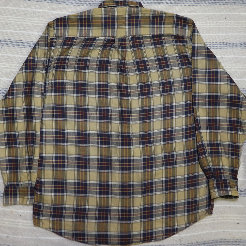 VTG NAUTICA Plaid Long Sleeve Button Shirt Sz Med Men - Picture 3 of 8